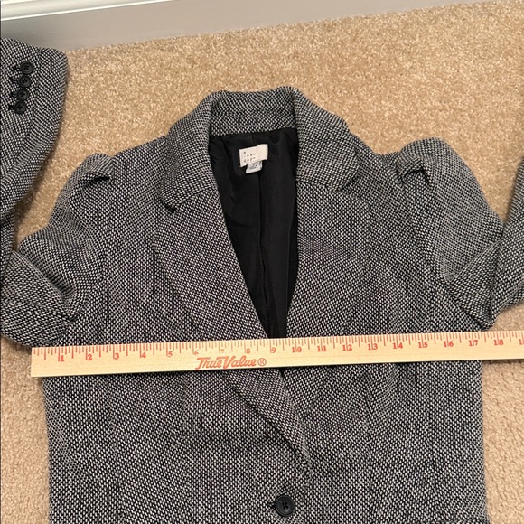 A New Day- Gray Tweed Blazer- Size 6- Classic Business Casual Jacket Target - Picture 9 of 13